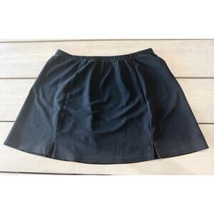 Courtside Apparel Womens Black Athletic Skirt Large Athletic Tennis Golf Stretch
